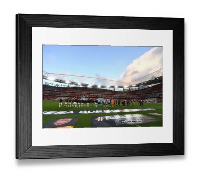 Framed Print : Arsenal vs Valencia: UEFA Europa League Semi-Final Showdown at Emirates Stadium, London, 2019 Framed Print : Arsenal vs Valencia: UEFA Europa League Semi-Final Showdown at Emirates Stadium, London, 2019