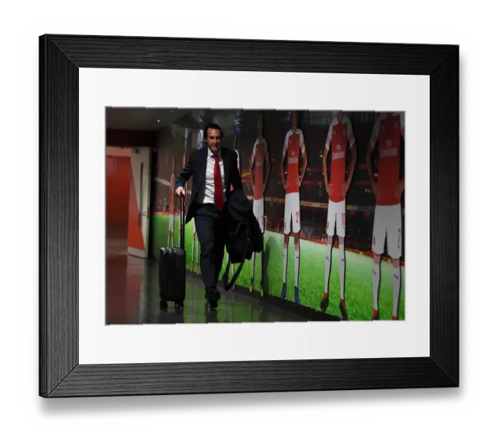 Framed Print : Unai Emery: Arsenal's Europa League Semi-Final Boss (Arsenal v Valencia, 2018-19)