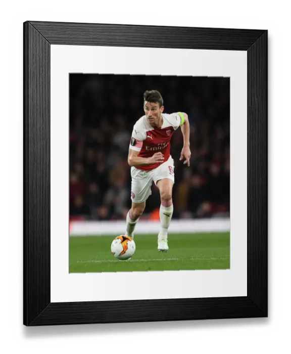 Framed Print : Arsenal's Laurent Koscielny in Action during the 2019 Europa League Semi-Final vs Valencia Framed Print : Arsenal's Laurent Koscielny in Action during the 2019 Europa League Semi-Final vs Valencia