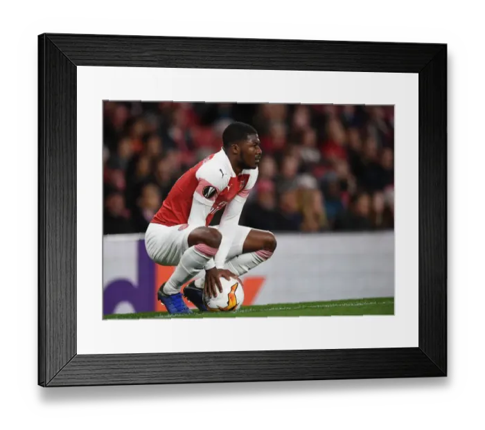 Framed Print : Arsenal's Ainsley Maitland-Niles in UEFA Europa League Semi-Final Action vs Valencia Framed Print : Arsenal's Ainsley Maitland-Niles in UEFA Europa League Semi-Final Action vs Valencia