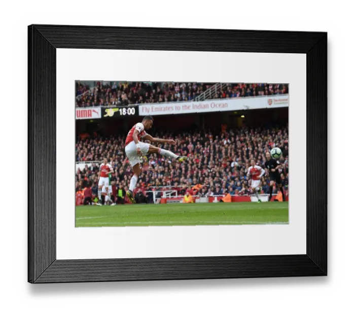 Framed Print : Arsenal's Aubameyang Shines: Outscoring Brighton in Premier League Clash Framed Print : Arsenal's Aubameyang Shines: Outscoring Brighton in Premier League Clash