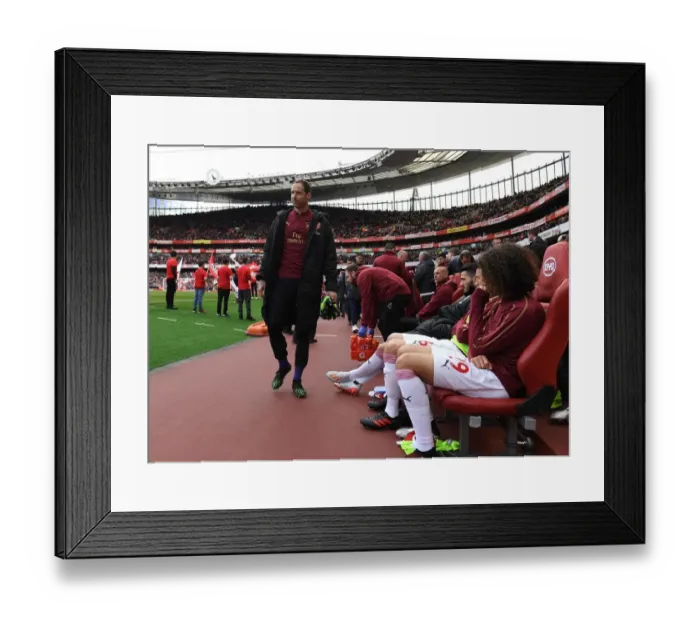Framed Print : Petr Cech: Arsenal FC's Focused Guardian Ahead of Arsenal v Brighton & Hove Albion (2018-19) Framed Print : Petr Cech: Arsenal FC's Focused Guardian Ahead of Arsenal v Brighton & Hove Albion (2018-19)