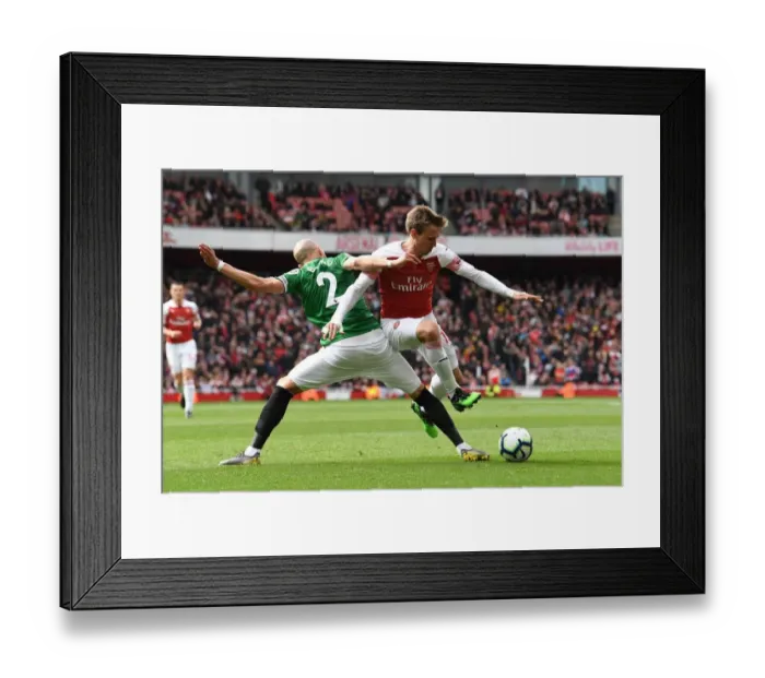 Framed Print : Monreal vs Bruno: A Battle at Emiras - Arsenal vs Brighton & Hove Albion Framed Print : Monreal vs Bruno: A Battle at Emiras - Arsenal vs Brighton & Hove Albion