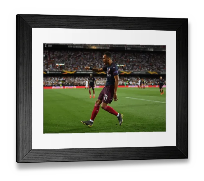 Framed Print : Arsenal Advance to Europa League Final: Aubameyang Scores Decisive Goal vs Valencia Framed Print : Arsenal Advance to Europa League Final: Aubameyang Scores Decisive Goal vs Valencia