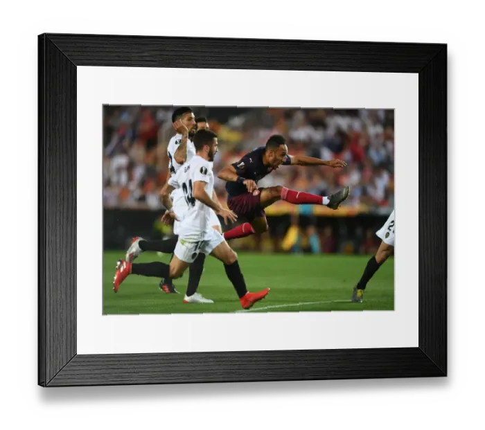 Framed Print : Aubameyang's Dramatic Goal: Arsenal Advance to Europa League Final vs. Valencia Framed Print : Aubameyang's Dramatic Goal: Arsenal Advance to Europa League Final vs. Valencia