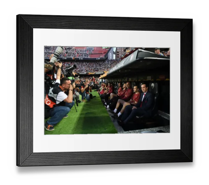 Framed Print : Unai Emery Leads Arsenal in UEFA Europa League Semi-Final Showdown against Valencia