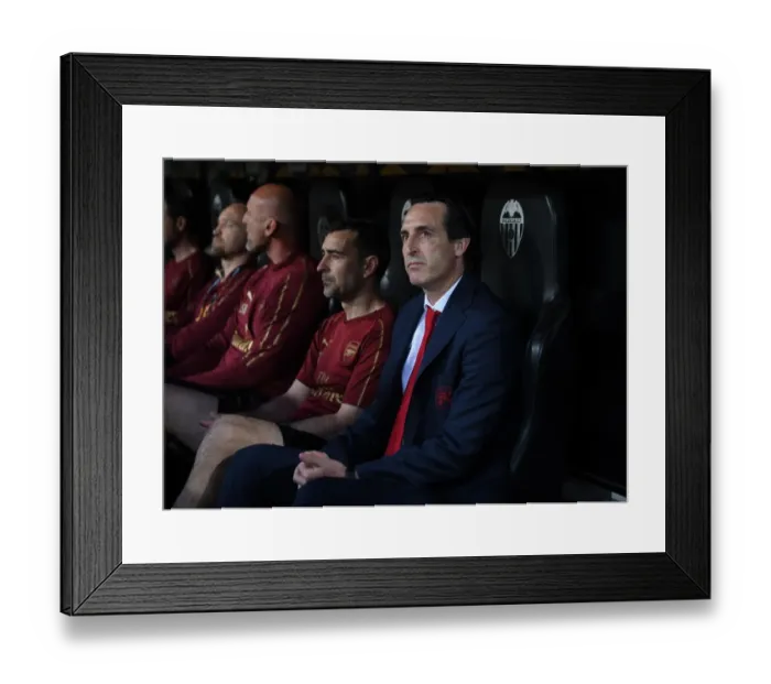 Framed Print : Unai Emery Before Arsenal's UEFA Europa League Semi-Final Showdown with Valencia Framed Print : Unai Emery Before Arsenal's UEFA Europa League Semi-Final Showdown with Valencia