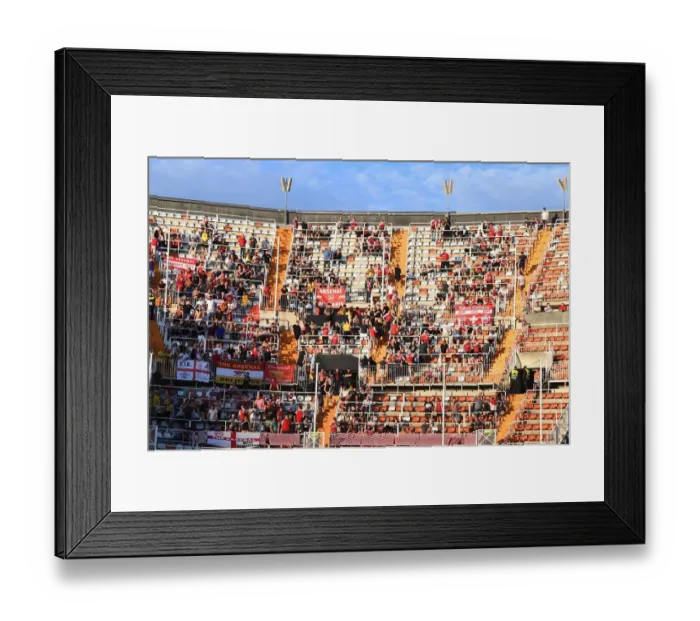 Framed Print : Arsenal Fans Unite Before Europa League Semi-Final Showdown Against Valencia