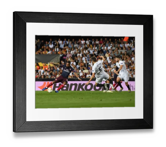 Framed Print : Arsenal's Alex Lacazette Scores in Europa League Semi-Final Second Leg vs Valencia Framed Print : Arsenal's Alex Lacazette Scores in Europa League Semi-Final Second Leg vs Valencia