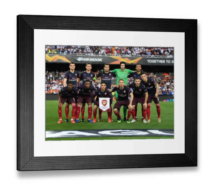 Framed Print : Arsenal vs Valencia: Europa League Semi-Final Battle at Estadio Mestalla