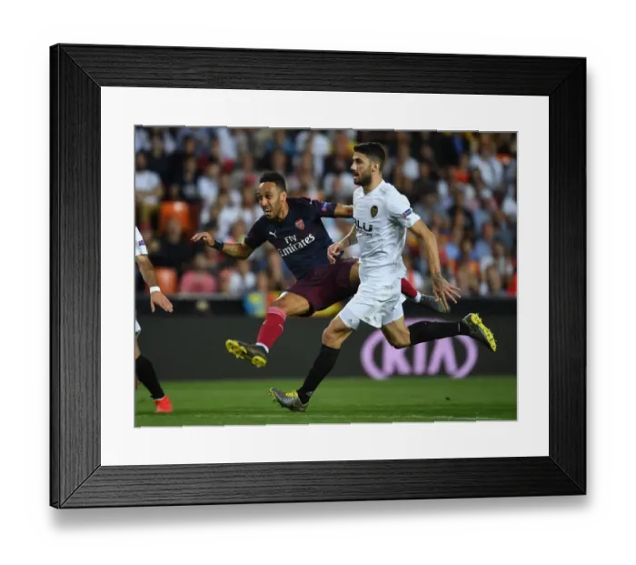 Framed Print : Aubameyang Scores in Arsenal's Europa League Semi-Final Showdown vs Valencia Framed Print : Aubameyang Scores in Arsenal's Europa League Semi-Final Showdown vs Valencia