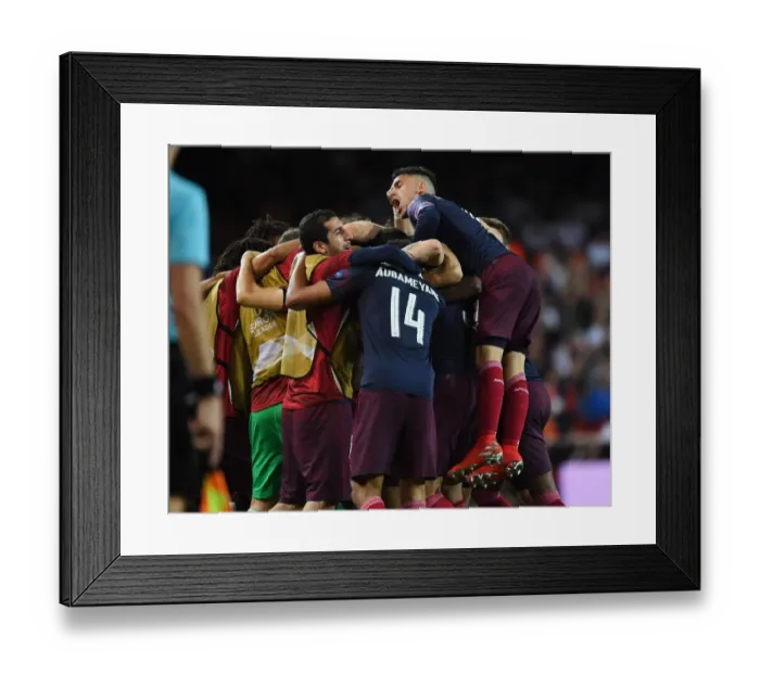 Framed Print : Arsenal's Europa League Semi-Final Victory: Lucas Torreira's Double Strikes Valencia at Estadio Mestalla Framed Print : Arsenal's Europa League Semi-Final Victory: Lucas Torreira's Double Strikes Valencia at Estadio Mestalla