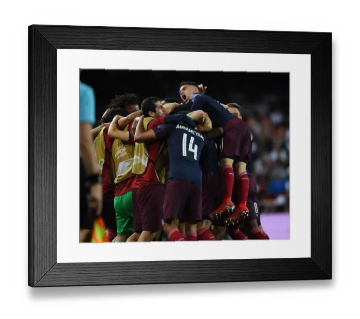 Framed Print : Lucas Torreira's Double: Arsenal Secures Europa League Final Spot vs. Valencia Framed Print : Lucas Torreira's Double: Arsenal Secures Europa League Final Spot vs. Valencia