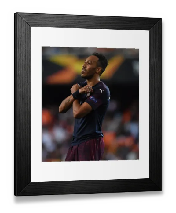 Framed Print : Arsenal's Aubameyang Scores Brace, Secures Europa League Final Spot Against Chelsea Framed Print : Arsenal's Aubameyang Scores Brace, Secures Europa League Final Spot Against Chelsea