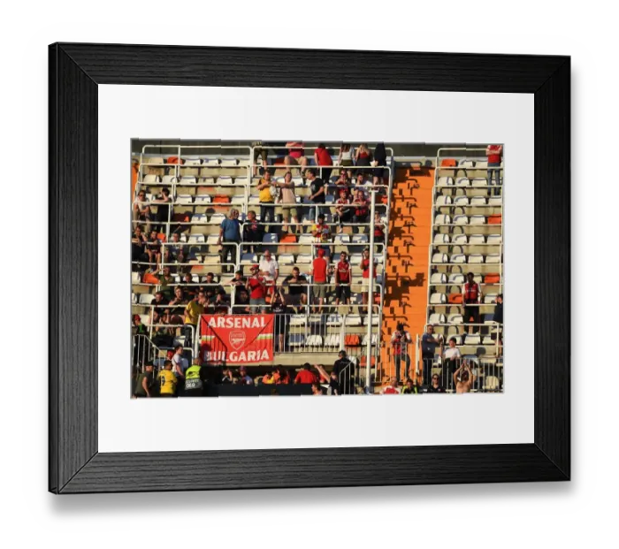 Framed Print : Arsenal Fans Gather Before UEFA Europa League Semi-Final vs Valencia Framed Print : Arsenal Fans Gather Before UEFA Europa League Semi-Final vs Valencia