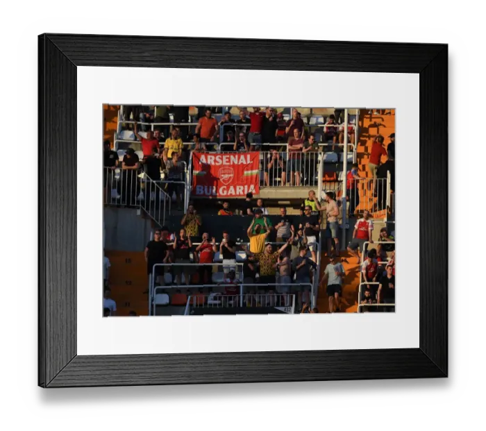 Framed Print : Arsenal Fans United: Europa League Semi-Final Showdown vs Valencia