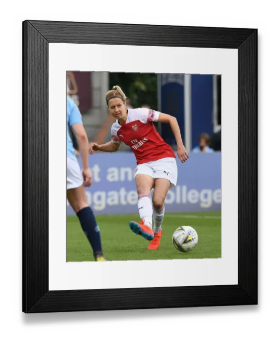 Framed Print : Arsenal's Janni Arnth Faces Off Against Manchester City in WSL Action Framed Print : Arsenal's Janni Arnth Faces Off Against Manchester City in WSL Action