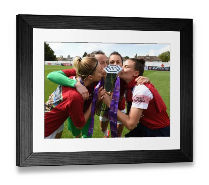 Framed Print : Arsenal Women's Historic WSL Title Win: Celebrating with Arnth, Peyraud-Magnin, Schnaderbeck, and Veje Framed Print : Arsenal Women's Historic WSL Title Win: Celebrating with Arnth, Peyraud-Magnin, Schnaderbeck, and Veje