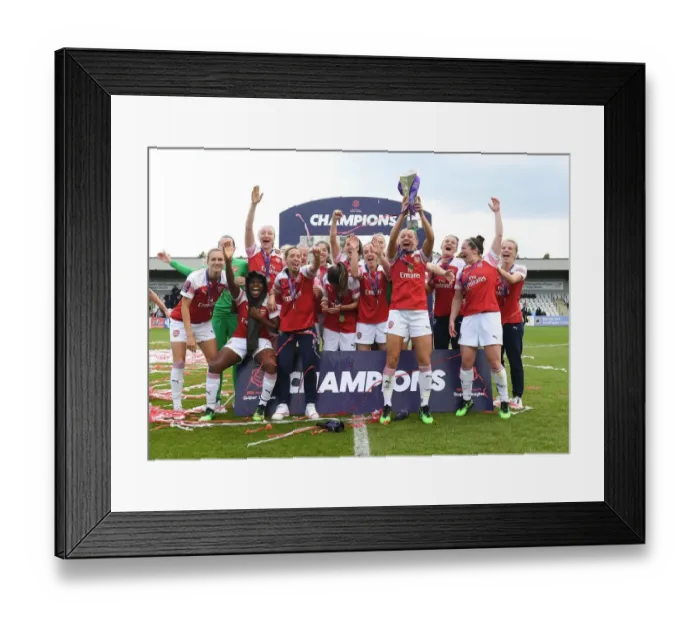 Framed Print : Arsenal Women Celebrate Historic WSL Title Win Framed Print : Arsenal Women Celebrate Historic WSL Title Win