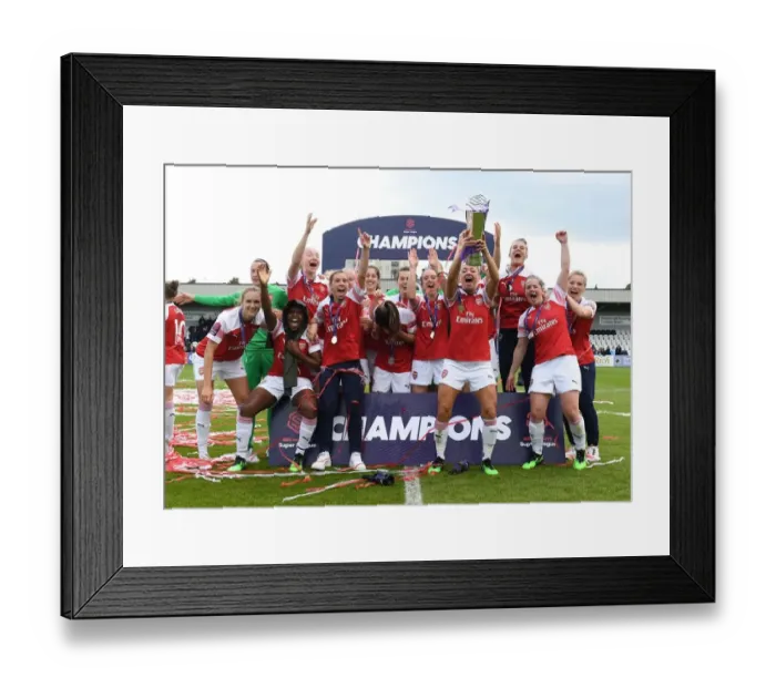 Framed Print : Arsenal Women Celebrate Historic WSL Title Win Framed Print : Arsenal Women Celebrate Historic WSL Title Win