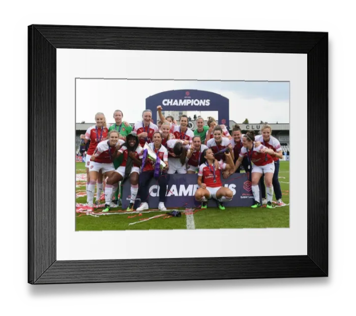 Framed Print : Arsenal Women Celebrate Historic WSL Title Win Framed Print : Arsenal Women Celebrate Historic WSL Title Win