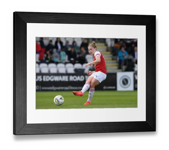 Framed Print : Kim Little: In Action for Arsenal Women Against Manchester City