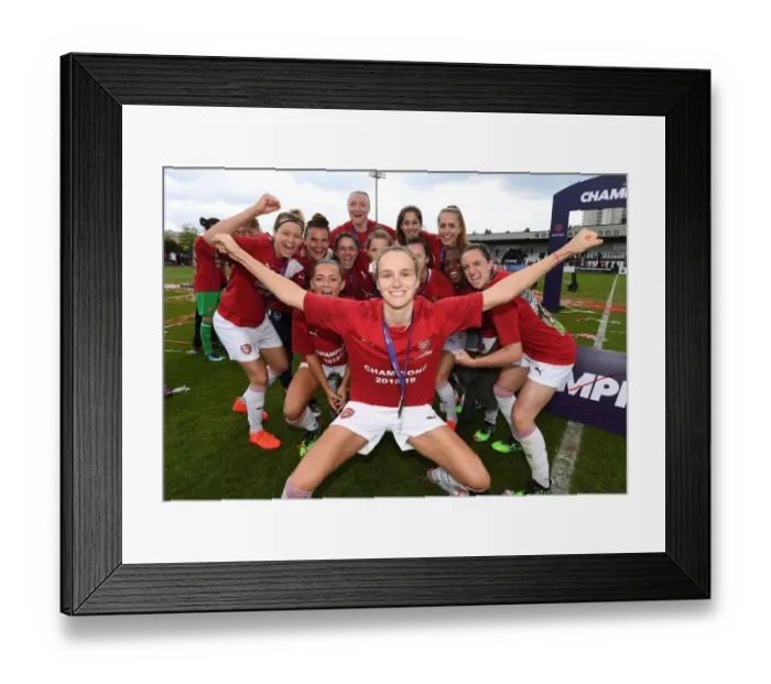 Framed Print : Vivianne Miedema Celebrates Arsenal Women's Victory Over Manchester City Women