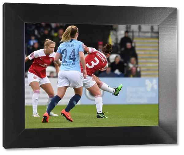 Emma Mitchell Scores the Winning Goal: Arsenal Women vs Manchester City Women, WSL (Women's Super League)