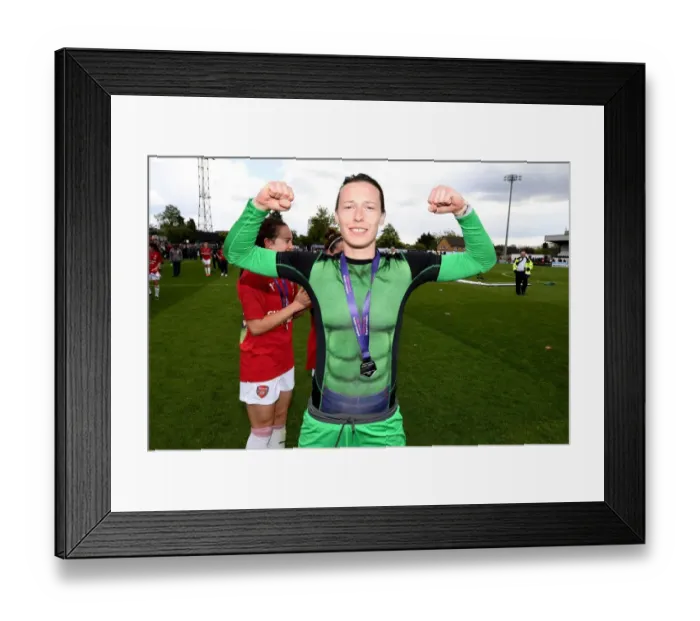 Framed Print : Arsenal's Pauline Peyraud-Magnin After WSL Match vs Manchester City Framed Print : Arsenal's Pauline Peyraud-Magnin After WSL Match vs Manchester City
