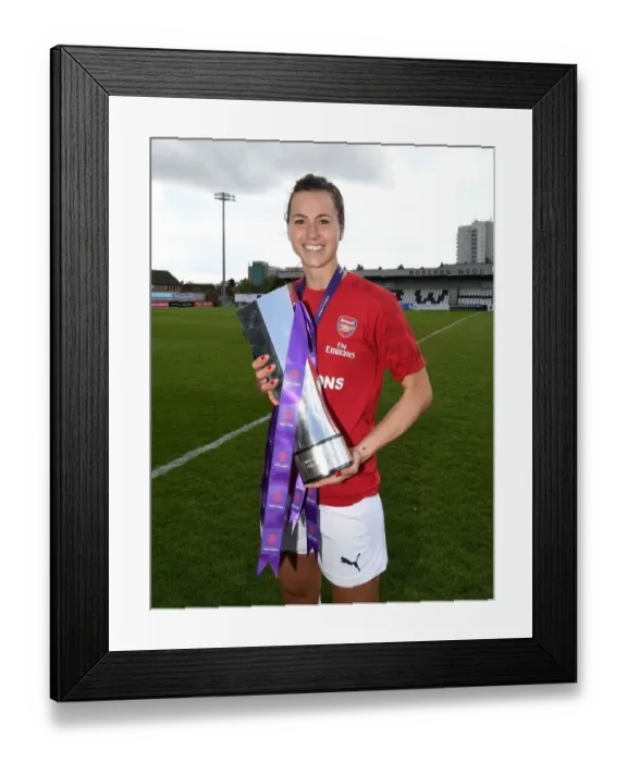 Framed Print : Viki Schnaderbeck Lifts WSL Trophy: Arsenal Women Celebrate Championship Win over Manchester City Framed Print : Viki Schnaderbeck Lifts WSL Trophy: Arsenal Women Celebrate Championship Win over Manchester City
