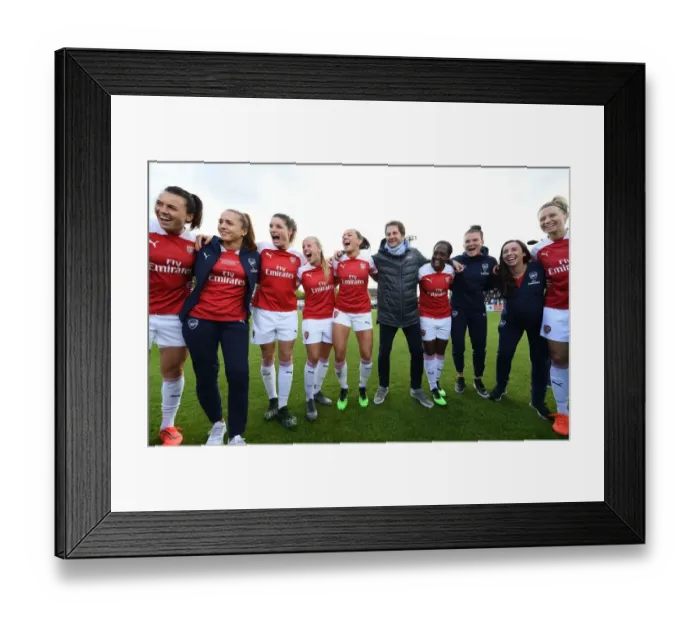 Framed Print : Arsenal Women Celebrate Title Triumph: Schnaderbeck, Walti, Bloodworth, Mead, McCabe, Montemurro, Carter, Veje Framed Print : Arsenal Women Celebrate Title Triumph: Schnaderbeck, Walti, Bloodworth, Mead, McCabe, Montemurro, Carter, Veje