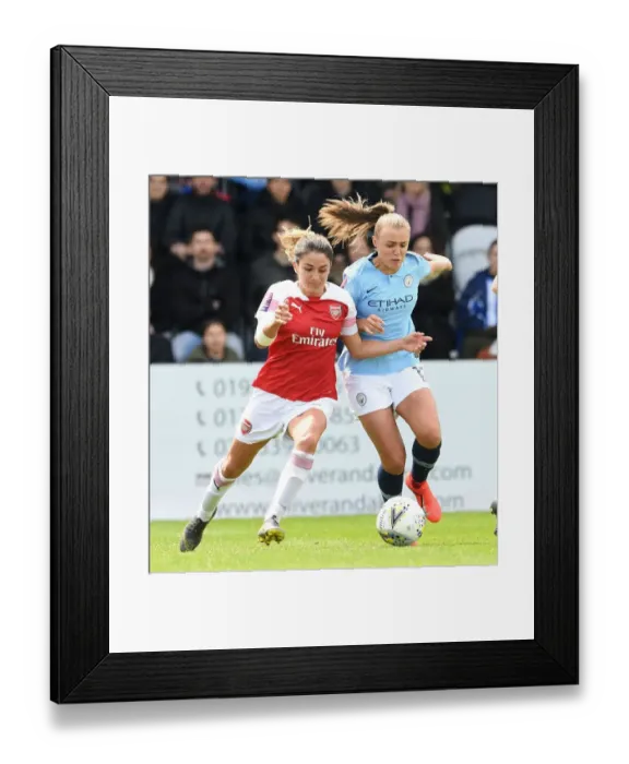 Framed Print : Clash of Stars: Van de Donk vs. Stanway in Arsenal Women vs. Manchester City Women Showdown Framed Print : Clash of Stars: Van de Donk vs. Stanway in Arsenal Women vs. Manchester City Women Showdown