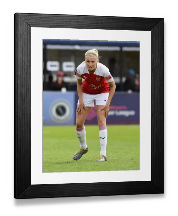 Framed Print : Leah Williamson in Action: Arsenal Women vs Manchester City Women, WSL (2018-19)