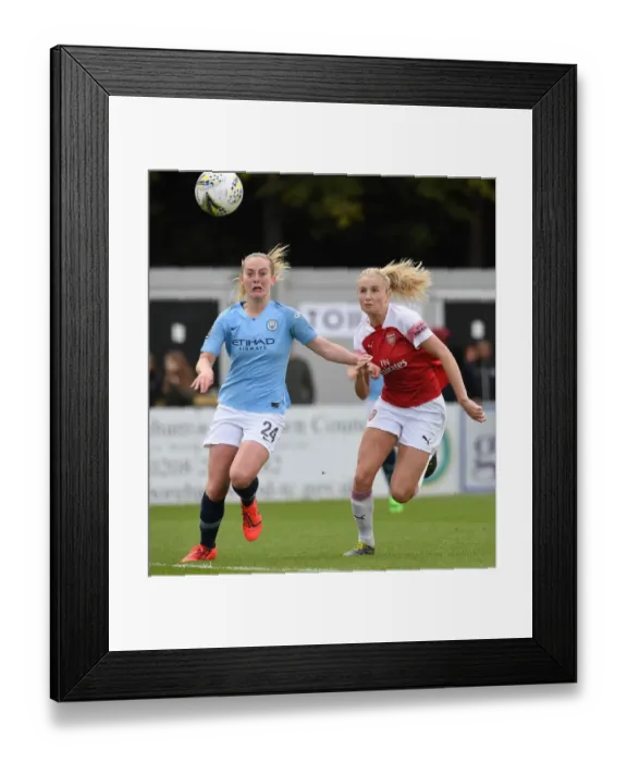 Framed Print : Leah Williamson vs. Keira Walsh: Intense Rivalry in Arsenal Women vs. Manchester City Women's WSL Clash Framed Print : Leah Williamson vs. Keira Walsh: Intense Rivalry in Arsenal Women vs. Manchester City Women's WSL Clash