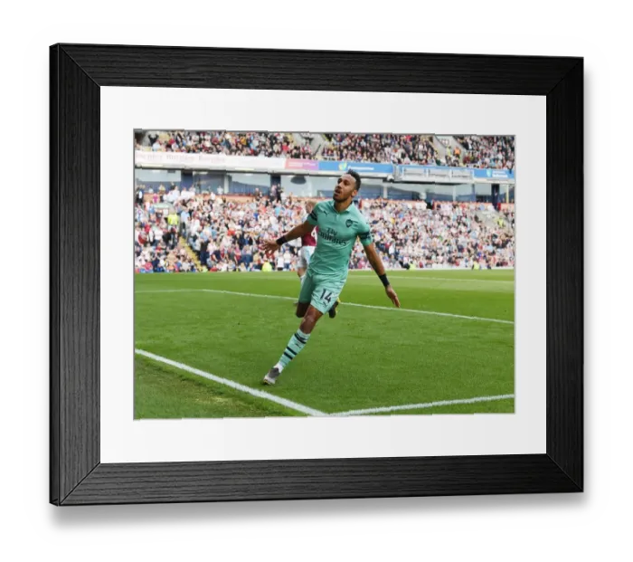 Framed Print : Aubameyang's First Goal: Arsenal Clinch Victory over Burnley (2018-19 Premier League) Framed Print : Aubameyang's First Goal: Arsenal Clinch Victory over Burnley (2018-19 Premier League)