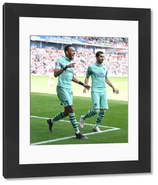 Aubameyang and Mkhitaryan's Jubilant Moment: Scoring Duo Against Burnley (2018-19)