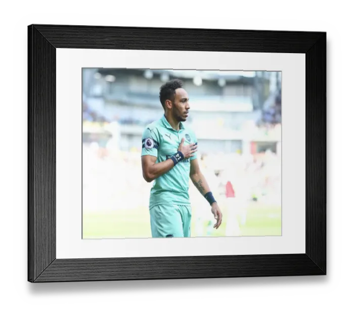 Framed Print : Pierre-Emerick Aubameyang in Action: Burnley vs. Arsenal, Premier League 2018-19 Framed Print : Pierre-Emerick Aubameyang in Action: Burnley vs. Arsenal, Premier League 2018-19