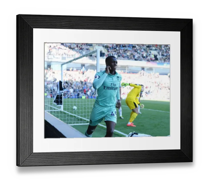 Framed Print : Eddie Nketiah's Hat-Trick: Arsenal's Victory Over Burnley (May 2019)