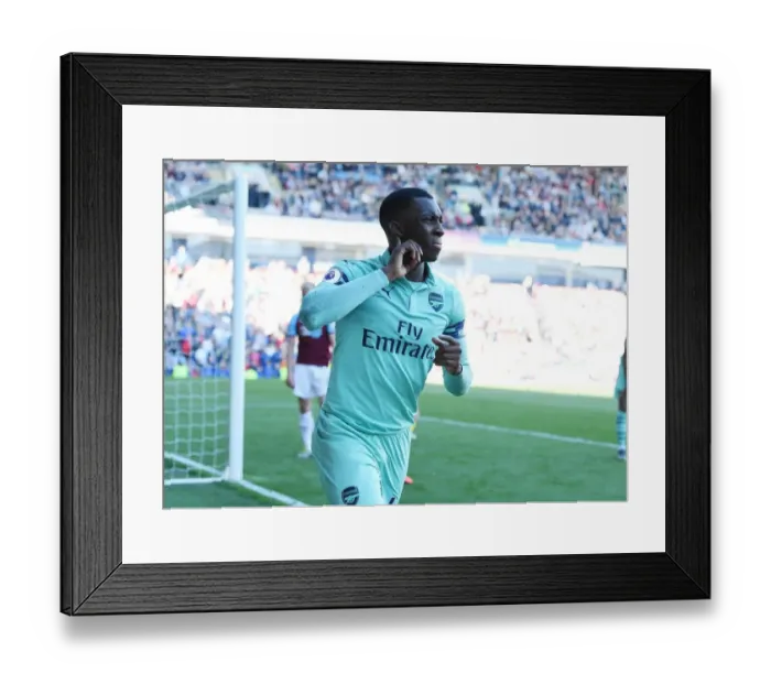 Framed Print : Eddie Nketiah's Hat-Trick: Arsenal Secures Victory Over Burnley in Premier League Showdown Framed Print : Eddie Nketiah's Hat-Trick: Arsenal Secures Victory Over Burnley in Premier League Showdown