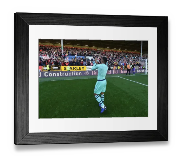Framed Print : Alexis Lacazette Celebrates with Arsenal Fans: Burnley vs. Arsenal, Premier League 2018-19 (Burnley v Arsenal 2018-19) Framed Print : Alexis Lacazette Celebrates with Arsenal Fans: Burnley vs. Arsenal, Premier League 2018-19 (Burnley v Arsenal 2018-19)