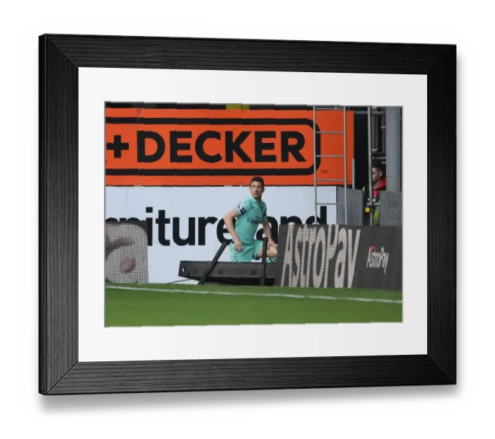 Framed Print : Arsenal's Koscielny Clashes with Burnley's Wood: Intense Moment from Premier League Match Framed Print : Arsenal's Koscielny Clashes with Burnley's Wood: Intense Moment from Premier League Match