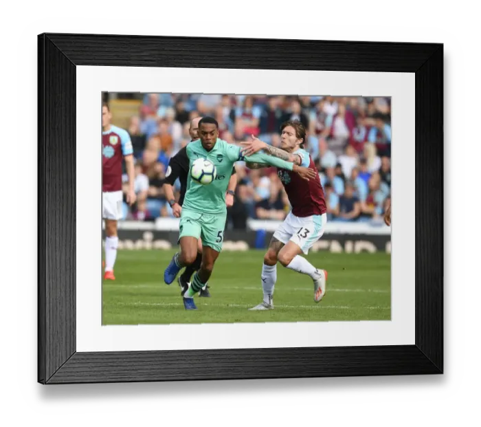 Framed Print : Clash at Turf Moor: Joe Willock vs. Jeff Hendrick - Burnley vs. Arsenal, Premier League 2018-19