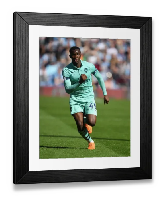 Framed Print : Arsenal's Eddie Nketiah in Action against Burnley in Premier League Clash (2018-19)
