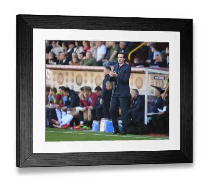 Framed Print : Unai Emery Leads Arsenal in Premier League Showdown against Burnley
