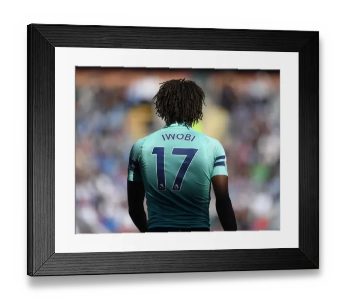 Framed Print : Alex Iwobi in Action: Arsenal vs. Burnley (2018-19 Premier League)