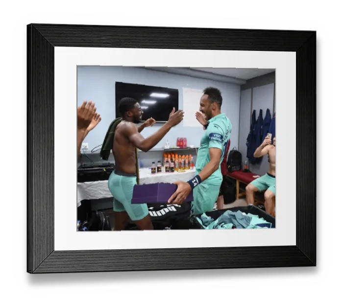 Framed Print : Arsenal's Aubameyang Claims Golden Boot in Burnley Victory: 2018-19 Season