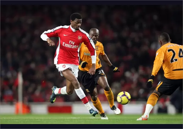 Abou Diaby (Arsenal) George Boateng (Hull). Arsenal 3: 0 Hull City. Barclays Premier League