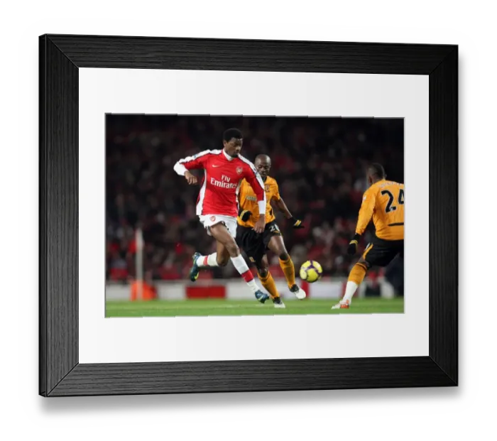 Framed Print : Abou Diaby (Arsenal) George Boateng (Hull). Arsenal 3: 0 Hull City. Barclays Premier League