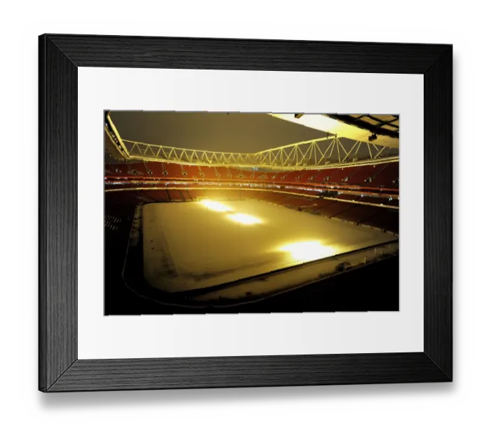 Framed Print : Winter's Embrace at Emirates Stadium: Arsenal's Snow-Covered Fortress, London (2009) Framed Print : Winter's Embrace at Emirates Stadium: Arsenal's Snow-Covered Fortress, London (2009)