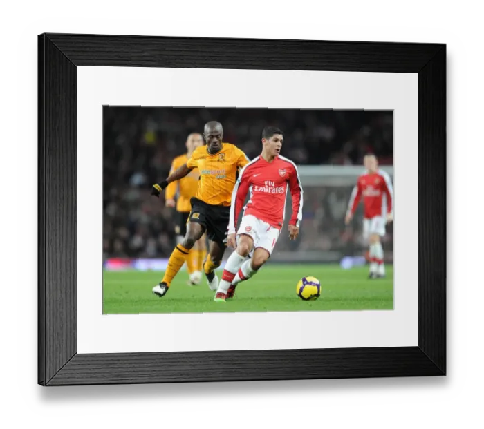 Framed Print : Denilson (Arsenal) George Boateng (Hull). Arsenal 3: 0 Hull City, Barclays Premier league Framed Print : Denilson (Arsenal) George Boateng (Hull). Arsenal 3: 0 Hull City, Barclays Premier league